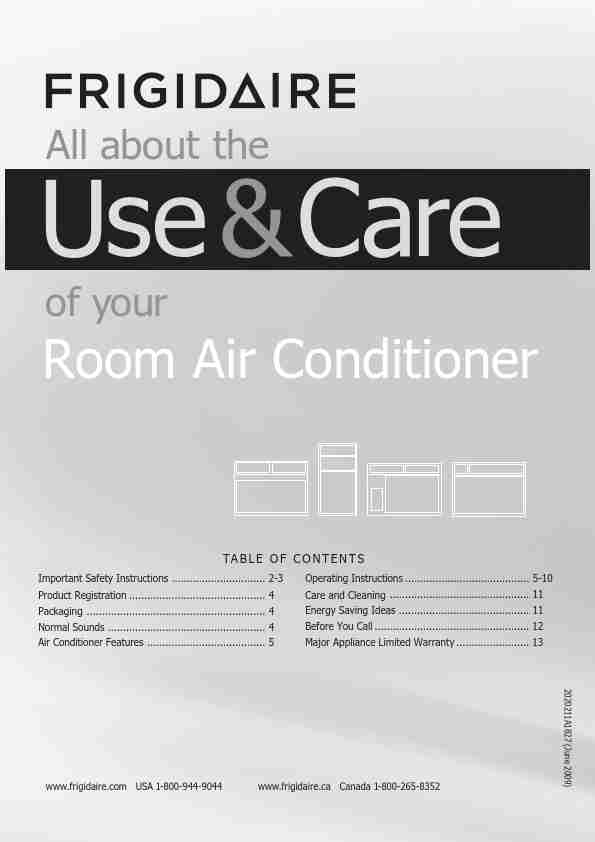 Frigidaire Air Conditioner FRA106CV1-page_pdf